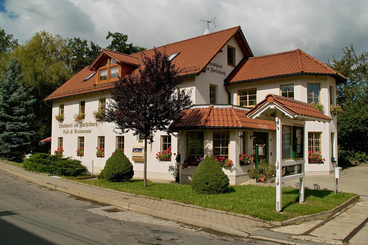 Landhotel Am Fuchsbach Berga  ภายนอก รูปภาพ